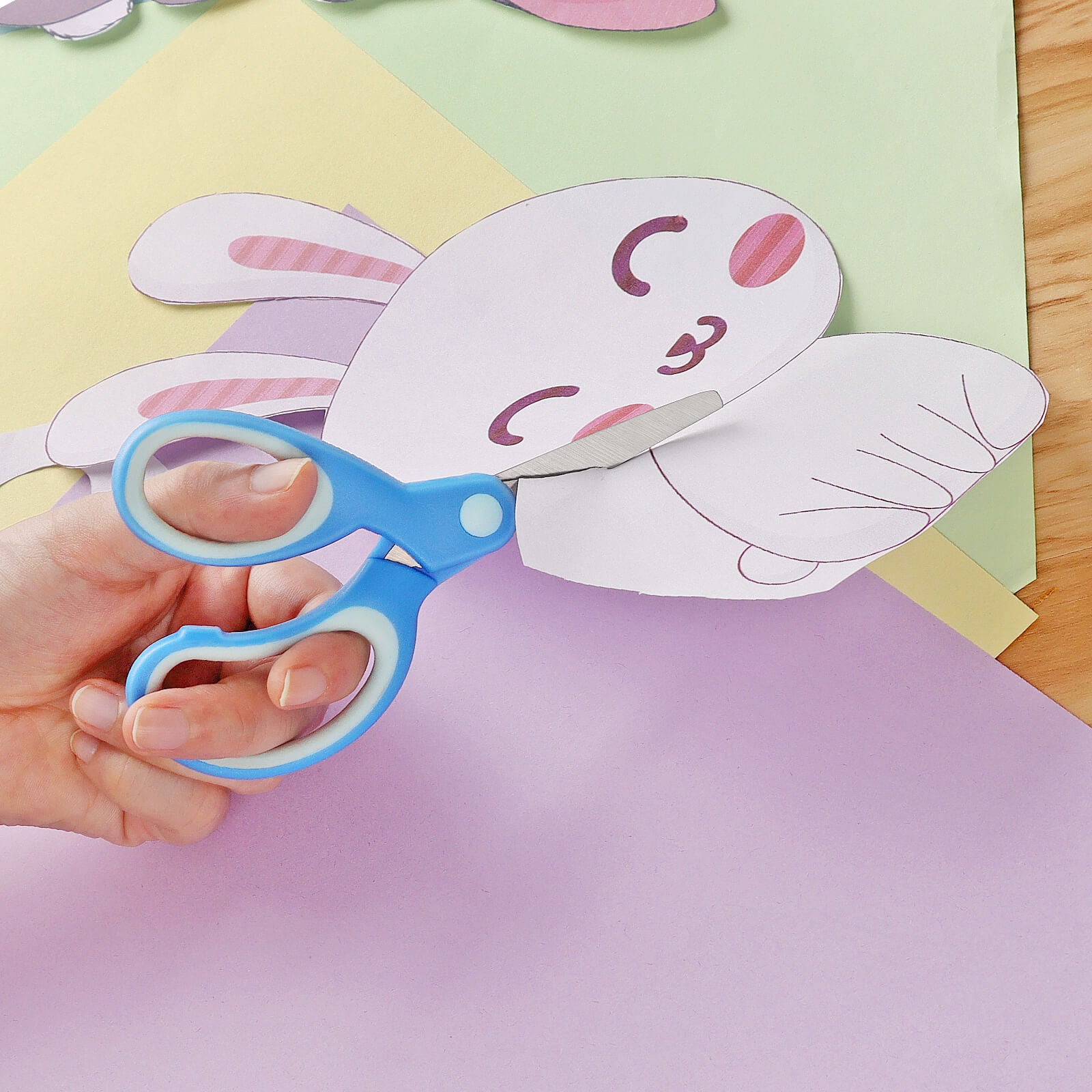 Child Scissors Pattern Asdirne Left Kids Scissors, Safety Children Scissors,3 Pack