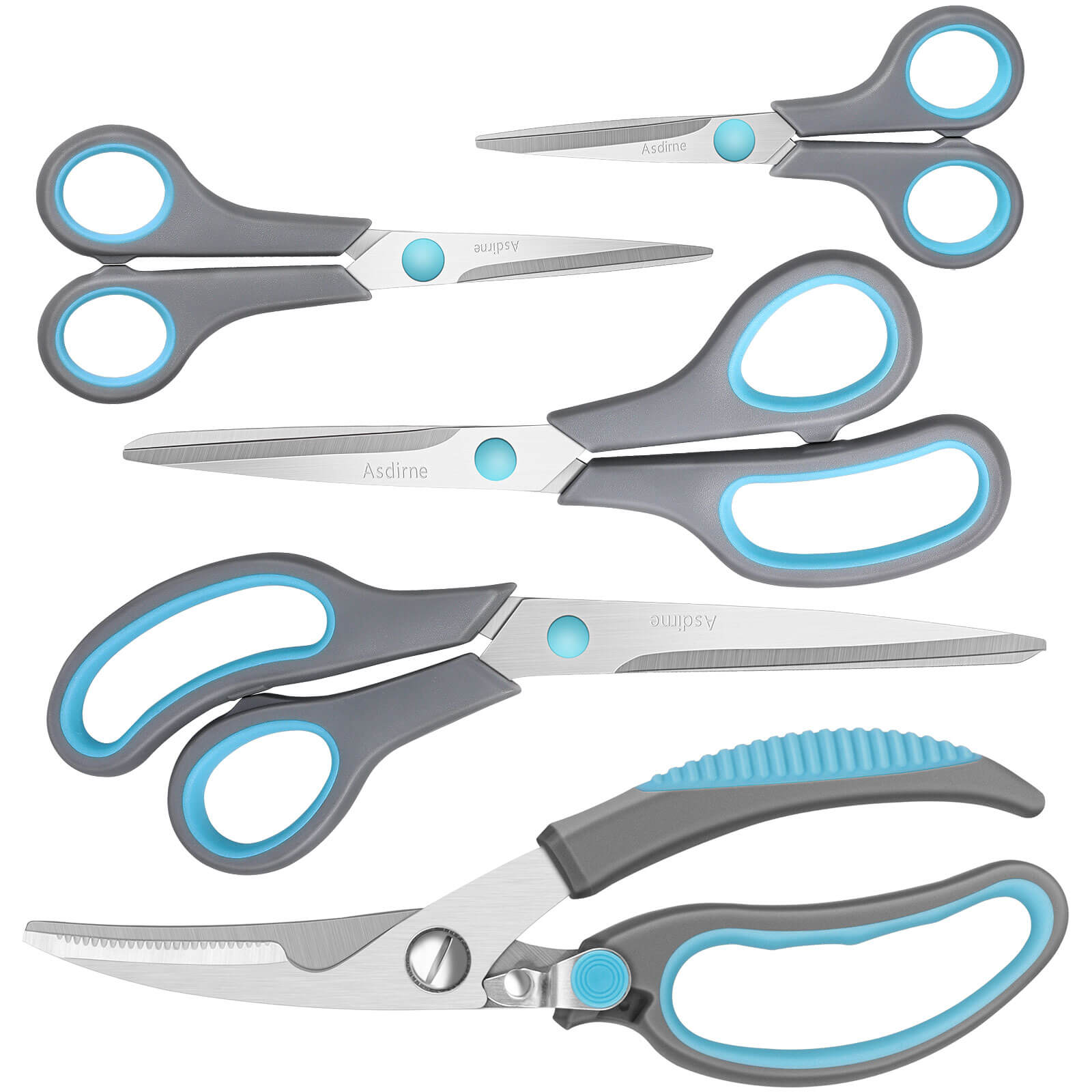 Asdirne Kitchen Scissors Set Of 5