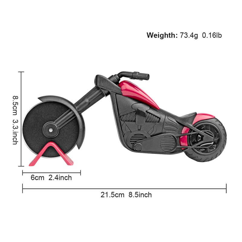 Motorcycle Pizza Cutter Wheel(weighth:73.4g 0.16lb length:21.5cm 8.5incn)