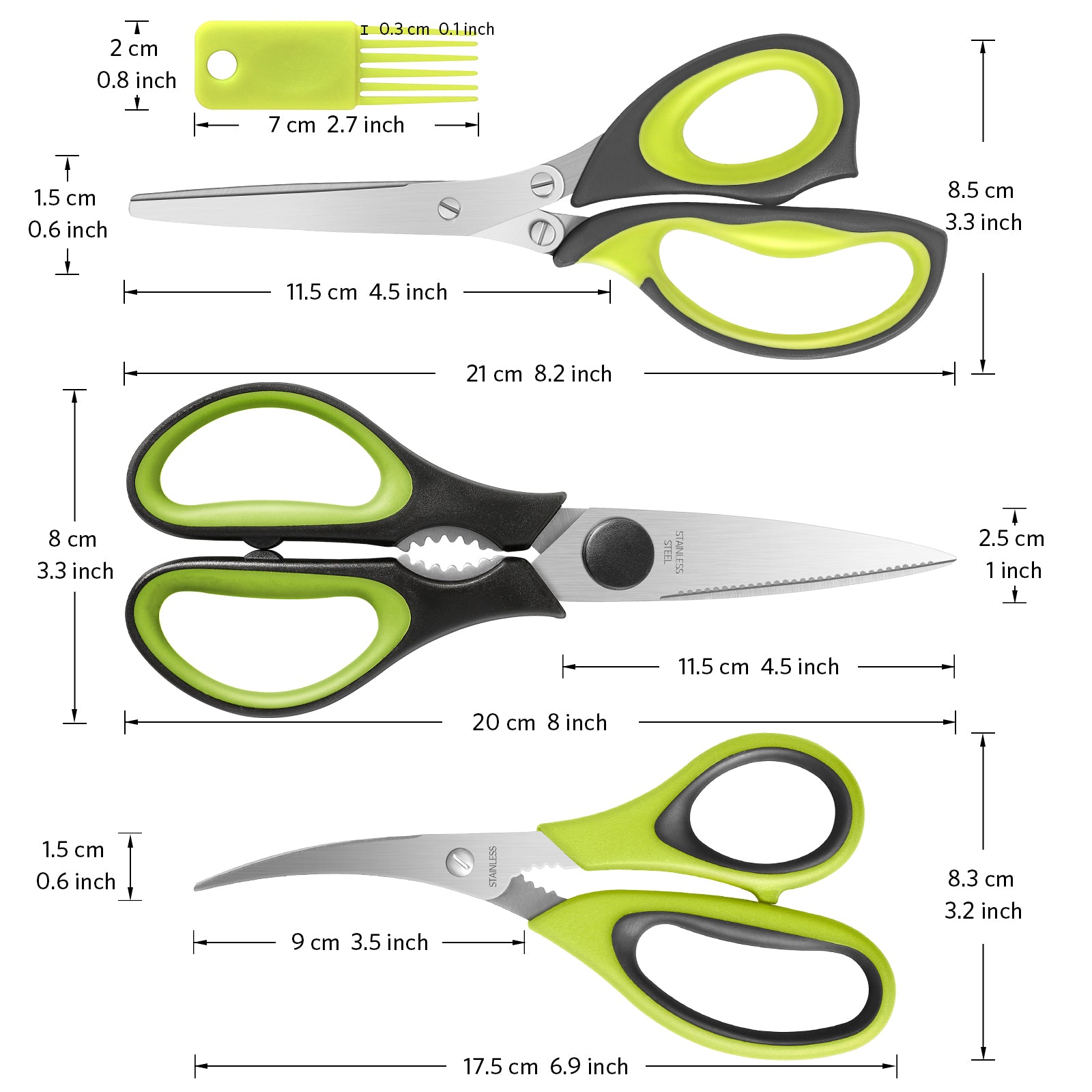 Asdirne Scissors Set of 3