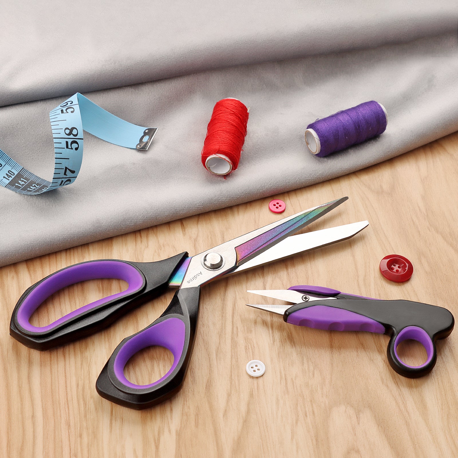 Asdirne Fabric Scissors & Titanium Coating Sewing Scissors Set