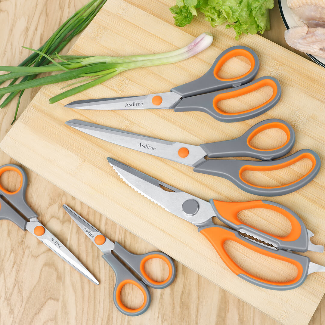 Scissors Kitchen Tools Asdirne Multi-purpose Kitchen Scissors Set of 5